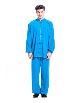 ICNBUYS Men's Kung Fu Tai Chi Uniform Cotton Silk