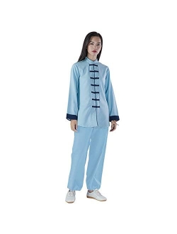 KSUA Womens Martial Arts Uniform Tai Chi Suit Chinese Kung Fu Clothing Cotton Wing Chun Clothes Zen Meditation