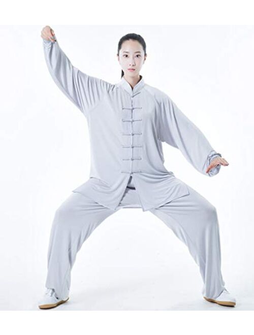 Bjsfxdkjyxgs Tai Chi Uniform Cotton Silk Stretch Tai chi Suit Traditional Tai Chi Exercise