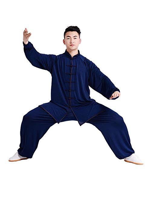 Bjsfxdkjyxgs Tai Chi Uniform Cotton Silk Stretch Tai chi Suit Traditional Tai Chi Exercise