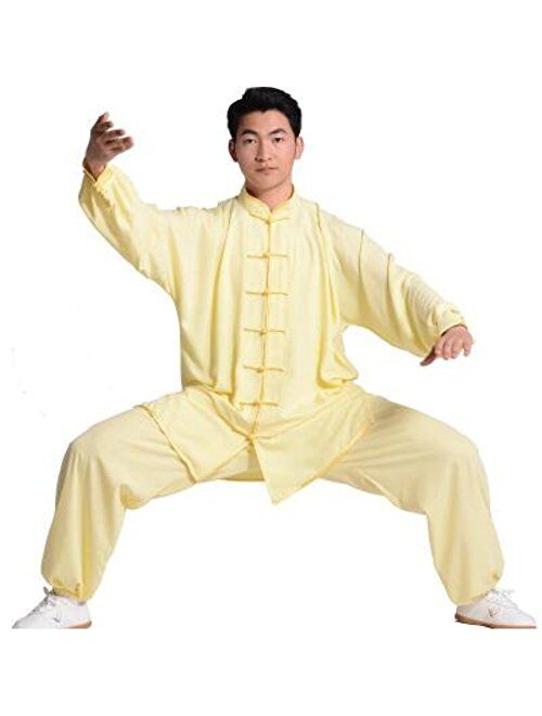 Bjsfxdkjyxgs Tai Chi Uniform Cotton Silk Stretch Tai chi Suit Traditional Tai Chi Exercise