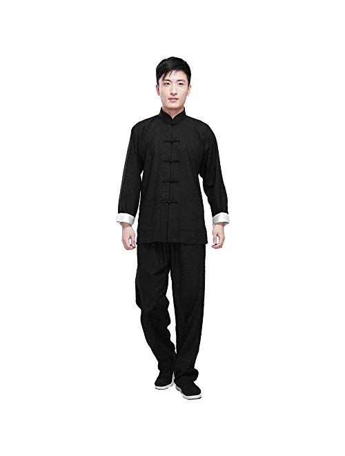 ZooBoo Kung Fu Uniform Clothing - Chinese Traditional Martial Arts Wing Chun Tai Chi Training Cloths