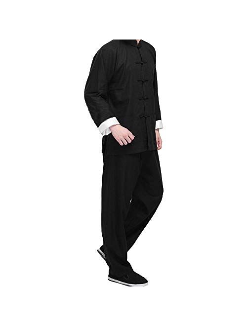 ZooBoo Kung Fu Uniform Clothing - Chinese Traditional Martial Arts Wing Chun Tai Chi Training Cloths