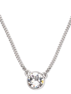 Crystal Pendant Necklace, 16"   2" Extender