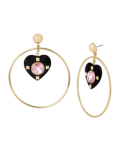 Steve Madden Heart Orbital Earrings