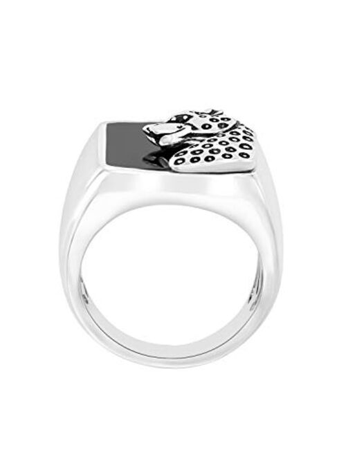 Effy 925 Sterling Silver Onyx & Black Spinel Panther Ring, 7.5 TCW IRS0K248M0