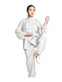 ZooBoo Unisex Womens Linen Kung Fu Tai Chi Uniform Martial Arts Wear