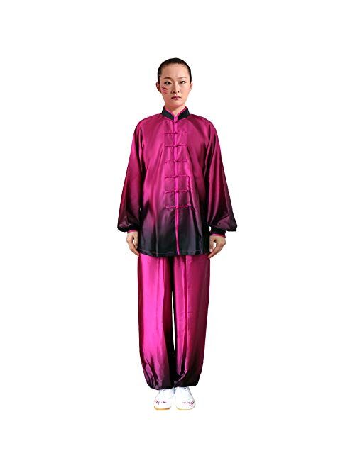 ZooBoo Women's Gradient Tai Chi Kung Fu Sets Martial Arts Uniforms