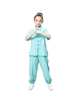 ZooBoo Karate Martial Arts Uniform - Taichi Sanda Chinese Kung Fu Wing Chun Training Clothes Apparel Clothing for Kids