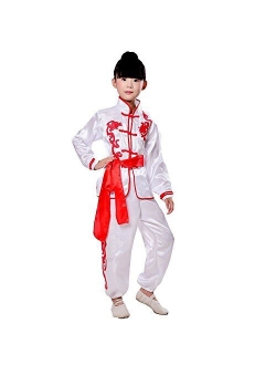 ZooBoo Martial Arts Uniform Kung Fu Training Clothes with Belt - Synthetic Silk