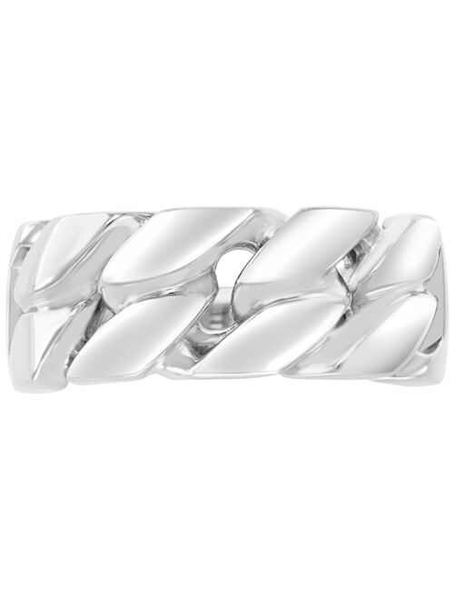 EFFY Collection EFFY® Men's Polished Chain Link Statement Ring in Sterling Silver