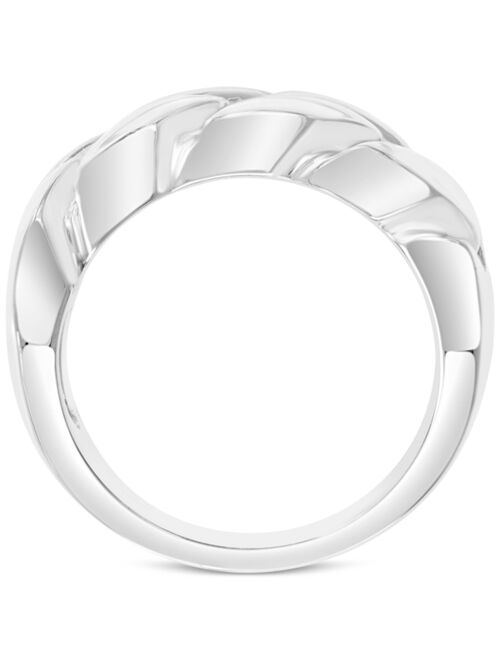 EFFY Collection EFFY® Men's Polished Chain Link Statement Ring in Sterling Silver