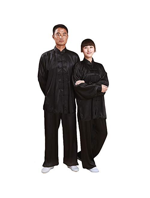 ZooBoo Unisex Korean Silk Tai Chi Uniforms Kung Fu Clothing