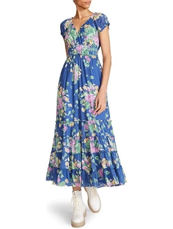 Enchanted Garden Printed Cotton Voile Maxi