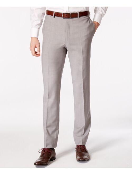 Calvin Klein Men's Solid Classic-Fit Suit Pants