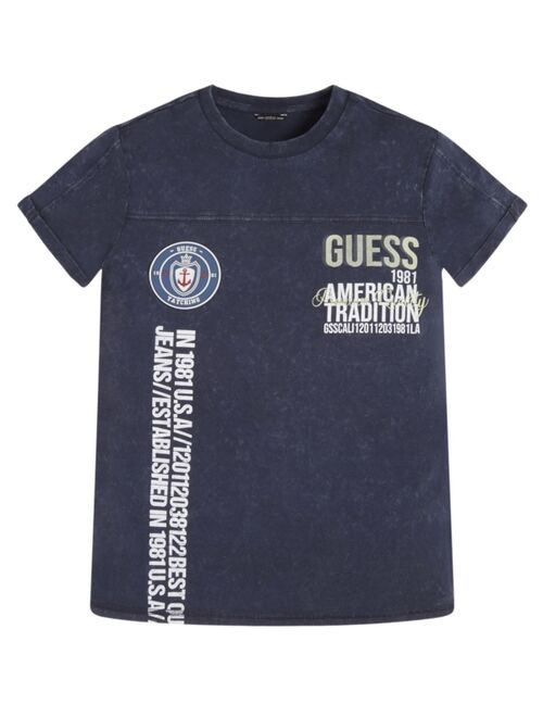 GUESS Big Boys Rubberized Logo Organic Cotton T-shirt