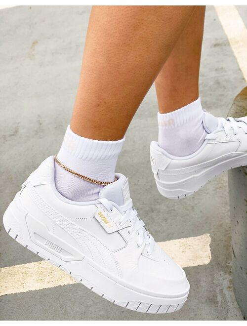 Puma Cali Dream sneakers in triple white