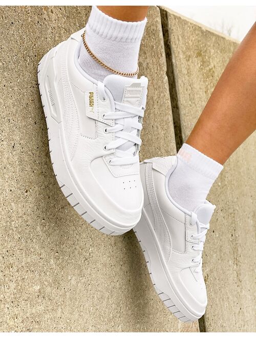 Puma Cali Dream sneakers in triple white