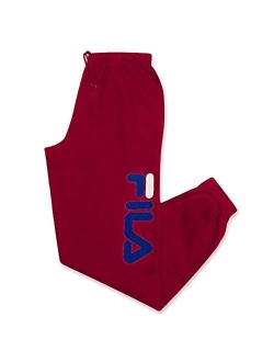 Mens Big and Tall Joggers Sweatpants Athletic Logo Fleece Sweatpant with Pockets