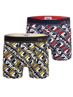 Men's 3" No Fly Boxer Brief with Built in Pouch Support (2-Pack of Trunk Briefs)