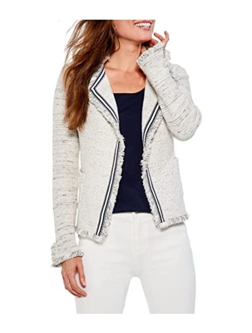 Buy NIC+ZOE Ribbon Trim Fringe Jacket online | Topofstyle