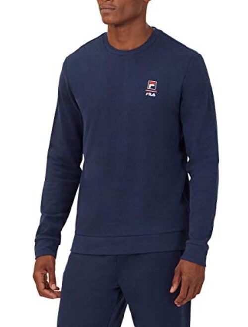 FILA Mens Long Sleeve Crew Neck Lightweight Sweatshirt