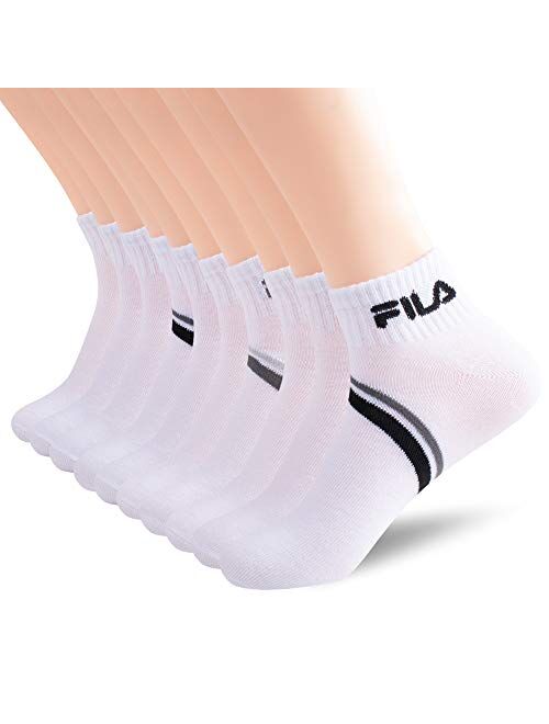 Fila mens Chevron Striped Quarter Socks