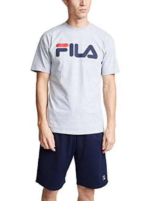 Fila Men's Printed Cotton Short Sleeve Tee