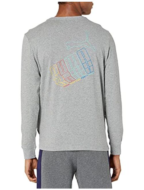 PUMA Men's Graphic Long Sleeve Tee