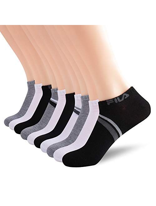 Fila mens Chevron Striped No Show Socks