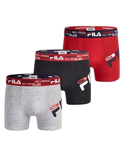 Men's 3" No Fly Boxer Brief with Built in Pouch Support (3-Pack of Trunk Briefs)