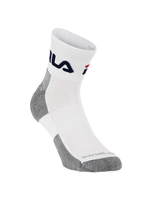 Fila Unisex 3-Pack Super Performance Drymax Quarter Length Sock (1/4 Crew)