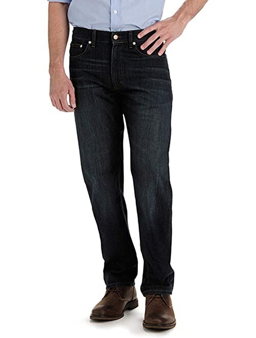 Lee Men's Big & Tall Custom Fit Relaxed Straight Leg Jean