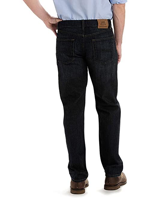 Lee Men's Big & Tall Custom Fit Relaxed Straight Leg Jean