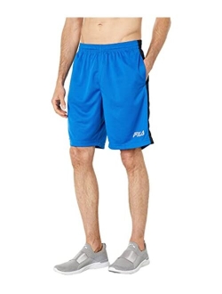 Micromesh Polyester Solid Elastic Waist Shorts