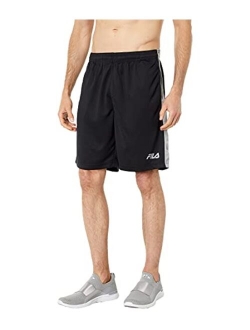 Micromesh Polyester Solid Elastic Waist Shorts