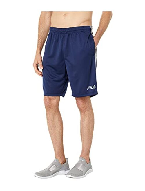 Fila Micromesh Polyester Solid Elastic Waist Shorts