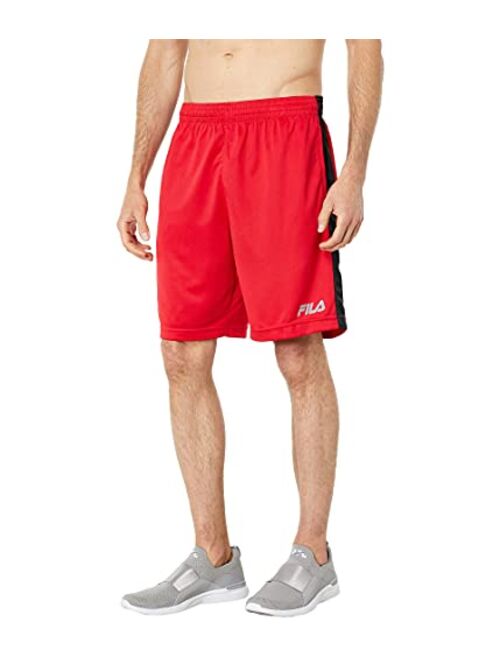 Fila Micromesh Polyester Solid Elastic Waist Shorts