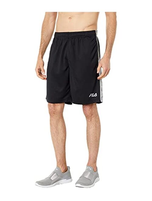 Fila Micromesh Polyester Solid Elastic Waist Shorts