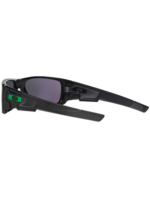 Oakley Crankshaft Sunglasses Black Ink/Jade Irid, One Size