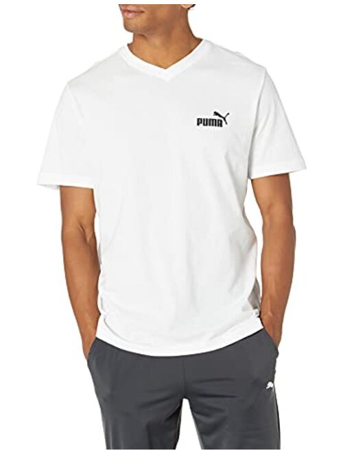 PUMA Men's Big & Tall Essentials+ V Neck T-shirt