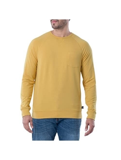 Men's French Terry Long Sleeve Raglan Tee Shirt