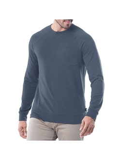 Men's French Terry Long Sleeve Raglan Tee Shirt