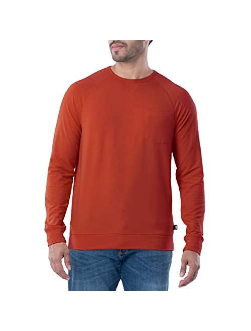 Lee Men's French Terry Long Sleeve Raglan Tee Shirt