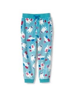 Boys 4-16 Lands' End Plush Fleece Jogger Pajama Pants