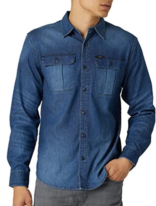 Lee Men's Working West Relaxed Fit Long Sleeve Shirt