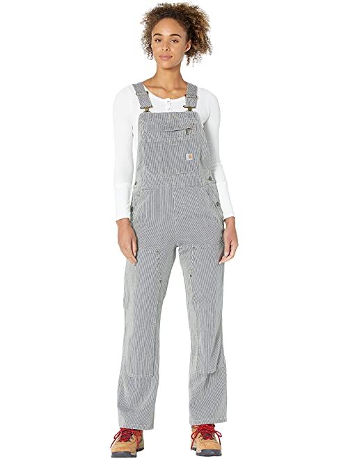 Carhartt Relaxed Fit Denim Striped Bib Overall