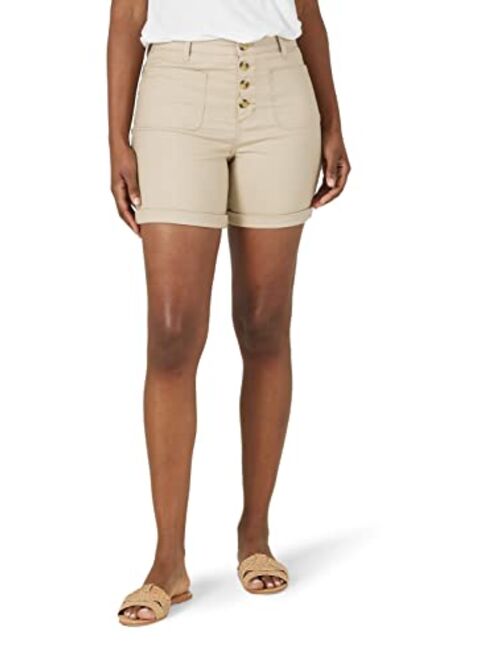 Lee Women's Legendary High-Rise Patch Front Short