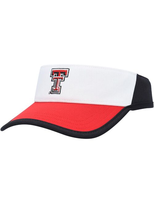 Men's Under Armour White/Red Texas Tech Red Raiders 2021 Sideline Performance Visor