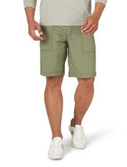 Men's Extreme Motion Relaxed Fit Utility Flat Front Short